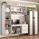 Ver imagem 4 de Armário de Cozinha Compacta Lua 4 Portas 2 Gavetas - Branco
