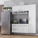 Ver imagem 3 de Armário de Cozinha Compacta Lua 4 Portas 2 Gavetas - Branco