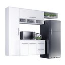 Ver imagem 1 de Armário de Cozinha Compacta Lua 4 Portas 2 Gavetas - Branco