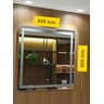 Espelho Decorativo de Luxo 80x80cm | Iluminado Led Frio 6000k | Touch Screen | Jateado | - 6