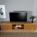 Ver imagem 2 de Rack Para Tv Até 75 Polegadas Valencia 2 Portas Ripadas 1,80 cm Cor Naturalli