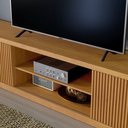 Ver imagem 5 de Rack Para Tv Até 75 Polegadas Valencia 2 Portas Ripadas 1,80 cm Cor Naturalli