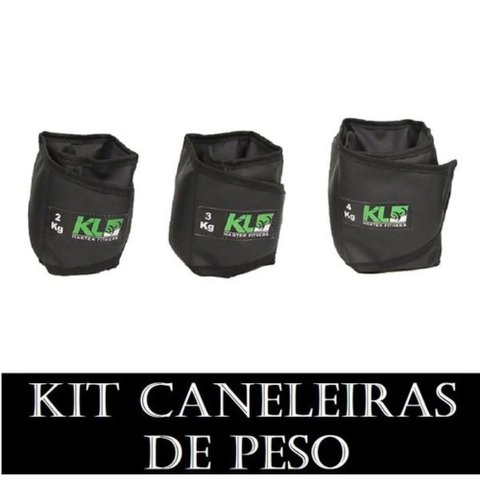 Kit Caneleira De Peso 2kg 3kg 4kg Fixa Velcro