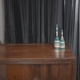 Dupla Vaso Decorativo de Mesa Garrafa Tulipa Azul e Palha Marrakesh - 6