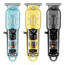 Ver imagem 3 de Super Máquina de Cortar Cabelo Profissional sem Fio Visor Led Lâmina Titânio Aço 306