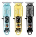 Ver imagem 3 de Super Máquina de Cortar Cabelo Profissional sem Fio Visor Led Lâmina Titânio Aço 306