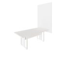 Ver imagem 2 de Mesa de Reunião Industrial 200cm e Painel de TV Escritório MDF MDP Branco F5 Office