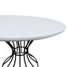 Mesa de Jantar Fendi Ø100 Preto/Branco - 4