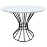 Mesa de Jantar Fendi Ø100 Preto/Branco - 3