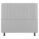 Ver imagem 4 de Kit Cabeceira e Baú Cama Box Queen 160cm Sintético Branco