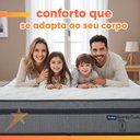 Ver imagem 5 de Colchão Casal Probel Molas Ensacadas Euro In 138x188x30cm Guarda Costas Stone Branco/Cinza