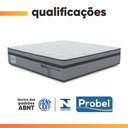 Ver imagem 4 de Colchão Casal Probel Molas Ensacadas Euro In 138x188x30cm Guarda Costas Stone Branco/Cinza