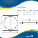Ver imagem 4 de Porta Grelha Quadrada para Caixa Ralo Pvc Branco Áreas Banheiros Cozinhas de 10x10 Cm Dn 100mm