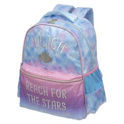 Kit Mochila + Estojo Box Lilica Ripilica Space - Pacific - Água - 2