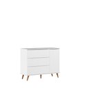 Ver imagem 3 de Comoda Infantil Lunna 100% Mdf Estilo Retrô - Branca