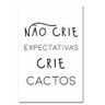 Kit Placas Quadros Decorativos 3 Pçs Mdf 20x30 Cactos - 3