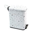 Ver imagem 6 de Lixeira retangular de metal com pedal granilite 5L - Oikos