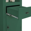 Ver imagem 4 de Estante para Sala 2 Prateleiras 1 Gaveta 1 Porta Pés Luiz Xv 60104 Linz Móveis - Verde/imbuia Glazer