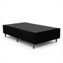 Ver imagem 1 de Base Cama Box Solteiro Padrão 88x188x37 Cor Preto