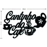 Painel Decorativo Cantinho do café Chaleira Mdf Placa Preto - 2