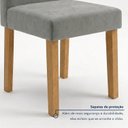 Ver mais imagens de Conjunto Sala de Jantar 6 Lugares Tampo MDF 180x90cm Mesa Orgânica Arthus e Cadeiras Lyra
