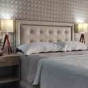Ver imagem 1 de Cabeceira Cama King Veneza 10 Diamond com Tachas Corano Bege 120 Rbl
