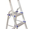 Escada Alumínio Forte Doméstica com 3 Degraus até 120kg Real - 3