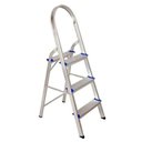 Ver imagem 1 de Escada Alumínio Forte Doméstica com 3 Degraus até 120kg Real