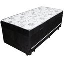 Ver imagem 2 de Bicama Box Baú Solteiro Conjugado com Cama Auxiliar Bicama 3 em 1 - Suede Preto