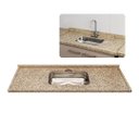 Ver imagem 1 de Pia de Cozinha Granito Ornamental 100cm com Cuba Inox Rasa: Ornamental