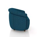 Ver imagem 5 de Sofá Namoradeira Decorativa Latvia 150cm Pés de Madeira Linho Azul G45 - Gran Belo