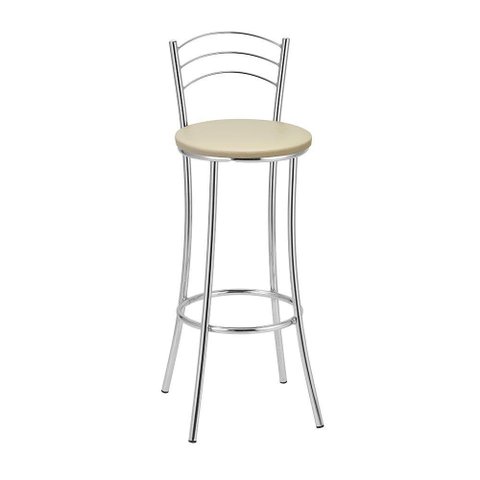 Kit 2 Banquetas Cromadas Bc26a Assento Espuma D15