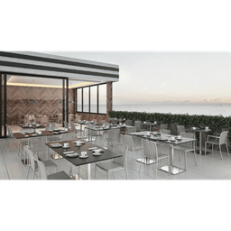 Kit 4 Cadeiras Empilhável Design Cancun Gávea Pp Várias Cores - Fratini - 6