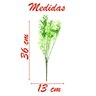 10 Ramos Decoração Arranjo Planta Artificial 5 Galhos Cada 36cm - 2