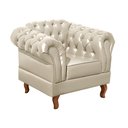 Ver imagem 5 de Sofá 2 Lugares Com 2 Poltronas Chesterfield Capitonê Dom Pedro - Couríssimo Bege