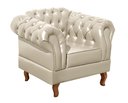Ver imagem 5 de Sofá 2 Lugares Com 2 Poltronas Chesterfield Capitonê Dom Pedro - Couríssimo Bege