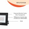 Refletor Led Holofote 50w Rgb Colorido Controle e Memoria - 2