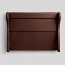 Ver imagem 2 de Cabeceira para Cama Box Casal Bono Lisa Courino Marrom - Sallar Home