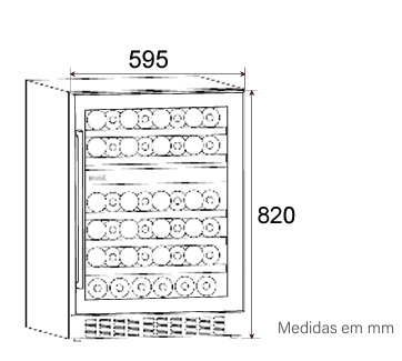 Adega 46 Garrafas Evol Dual Zone Smart - 4