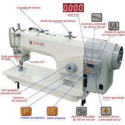 Reta Industrial Singer 141g-30cf 110v+ Cadeira de Costureira - 3