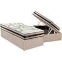 Ver imagem 1 de Conjunto Box Baú Solteiro: Colchão Espuma Paropas D45 Resiste Hotel Douface + Base Crc Suede Clean