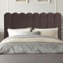 Ver imagem 2 de Cabeceira Nuvem Cama Box Queen 160 cm Alanis Suede Marrom