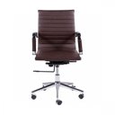 Ver imagem 6 de Kit 2 Cadeiras Escritório Diretor Esteirinha Rodízio Relax Corino 3301
