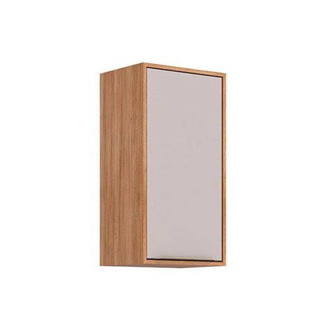 Armário Aéreo Cozinha Celeste 1 Porta 40cm Cinamomo/Off MGM