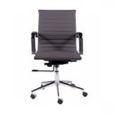 Ver imagem 6 de Kit 2 Cadeiras Escritório Diretor Esteirinha Rodízio Relax Corino 3301 Cinza