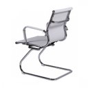 Ver imagem 3 de Kit 2 Cadeiras Escritório Interlocutor Fixa Esteirinha Corino 3301