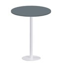 Ver imagem 1 de Mesa Pisa Beta Bistrô Fratini 107,50cm (a) Disco Redondo Branco Tampo Mdp Redondo Grafito 80cm (l)
