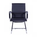 Ver imagem 3 de Kit 2 Cadeiras Escritório Interlocutor Fixa Esteirinha Corino 3301