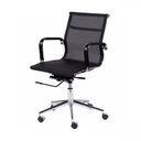 Ver imagem 3 de Kit 2 Cadeiras Escritorio Diretor Esteirinha Tela Mesh 3303 Preto