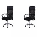Ver imagem 1 de Kit 2 Cadeiras Escritorio Presidente com Relax Tela Mesh Corino 3307 Preto